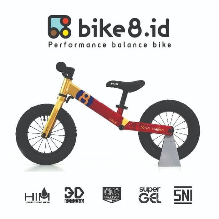 BIKE8 PRO EDITION Balance Bike / Push Bike - Sepeda Anak