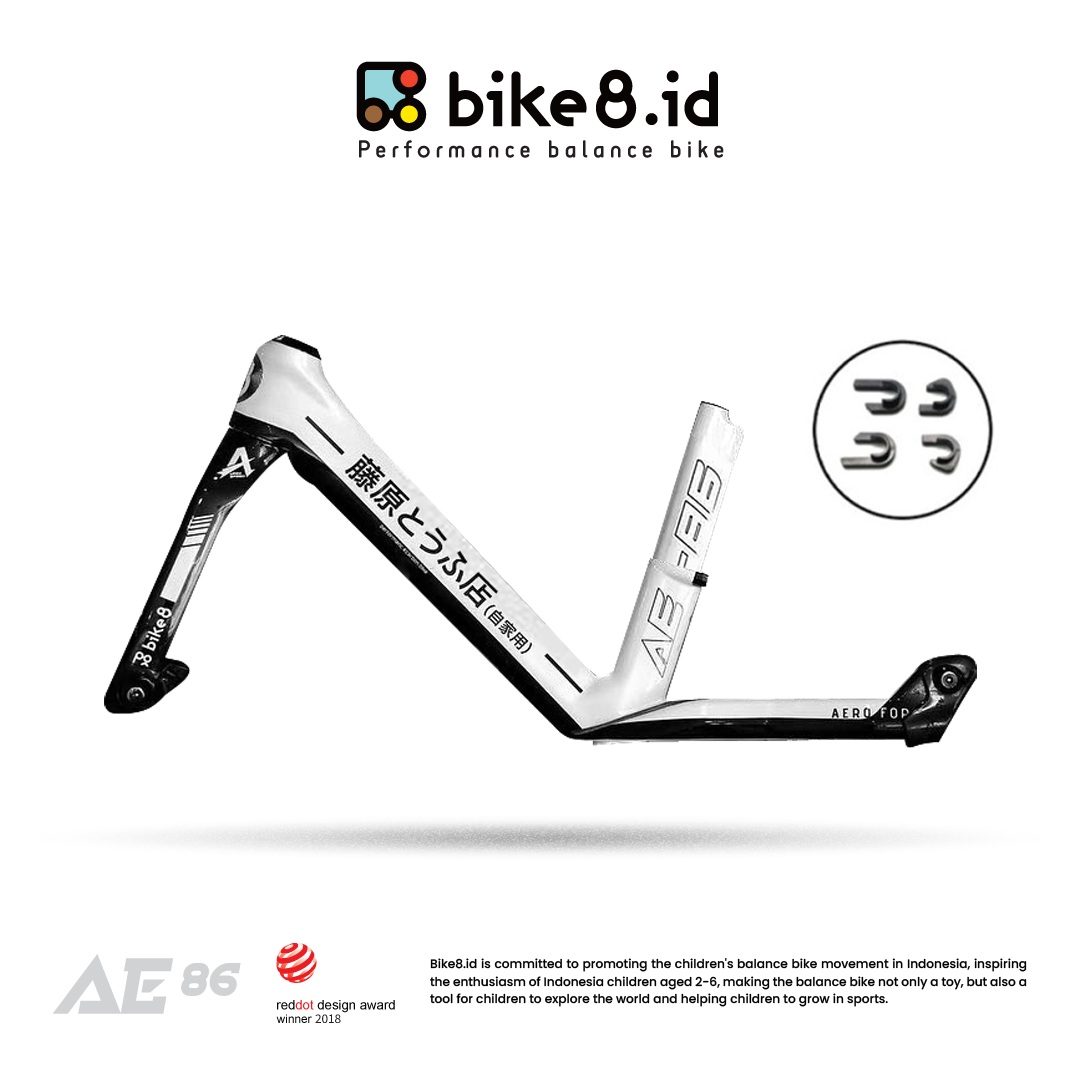 FRAME BIKE8 CARBON FIBER Balance / Push Bike - Sepeda Anak