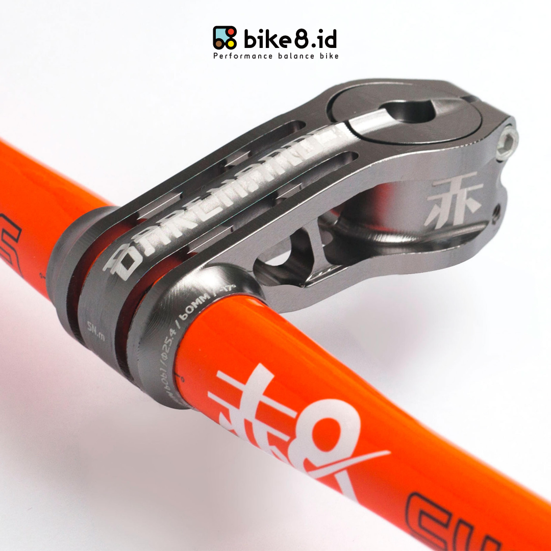 BIKE8 60mm Push Balance Bike Stem Racing 17° 25.4 mm - Sepeda Anak