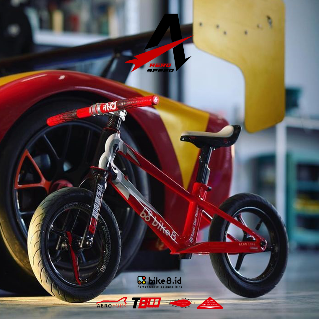 FRAME BIKE8 A PLUS CARBON FIBER Balance Bike - Sepeda Anak