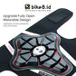 BIKE8 Kid Knee Elbow Pad Protector - Pad Pelindung - BLACK RED LINE
