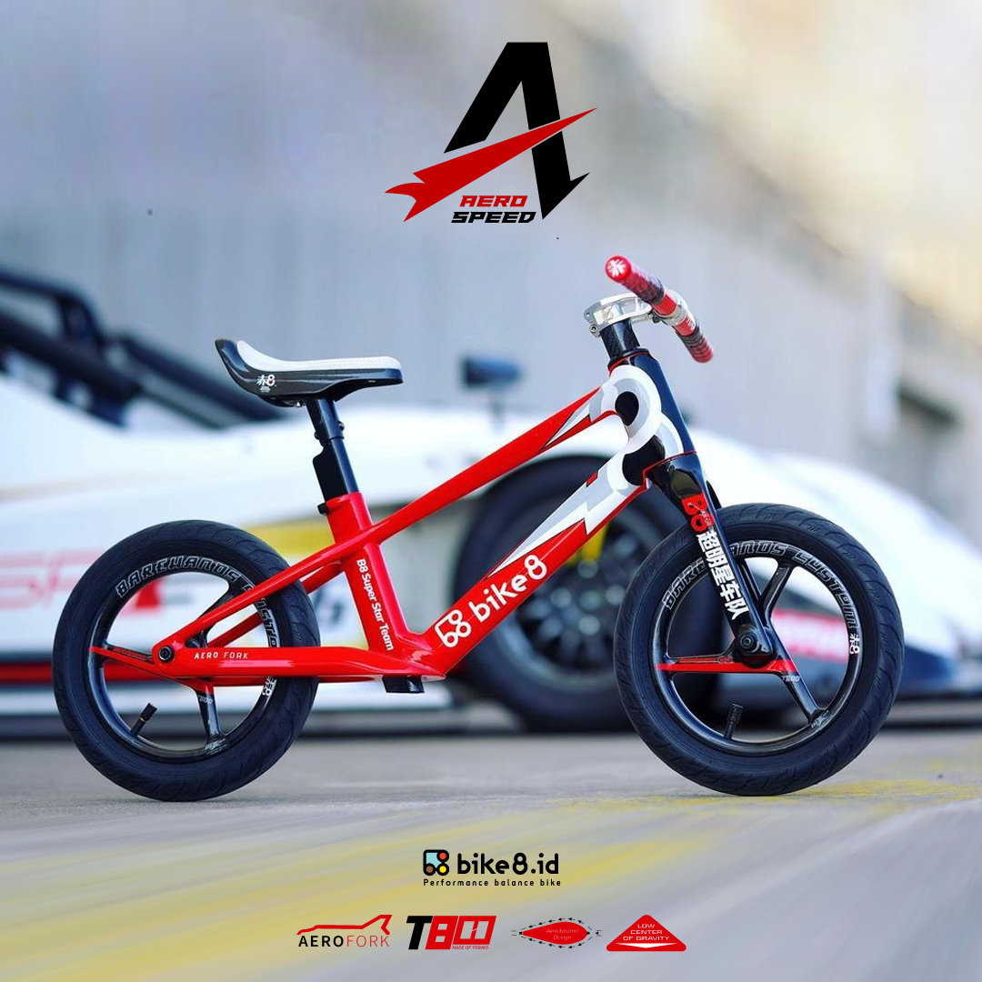 FRAME BIKE8 A PLUS CARBON FIBER Balance Bike - Sepeda Anak