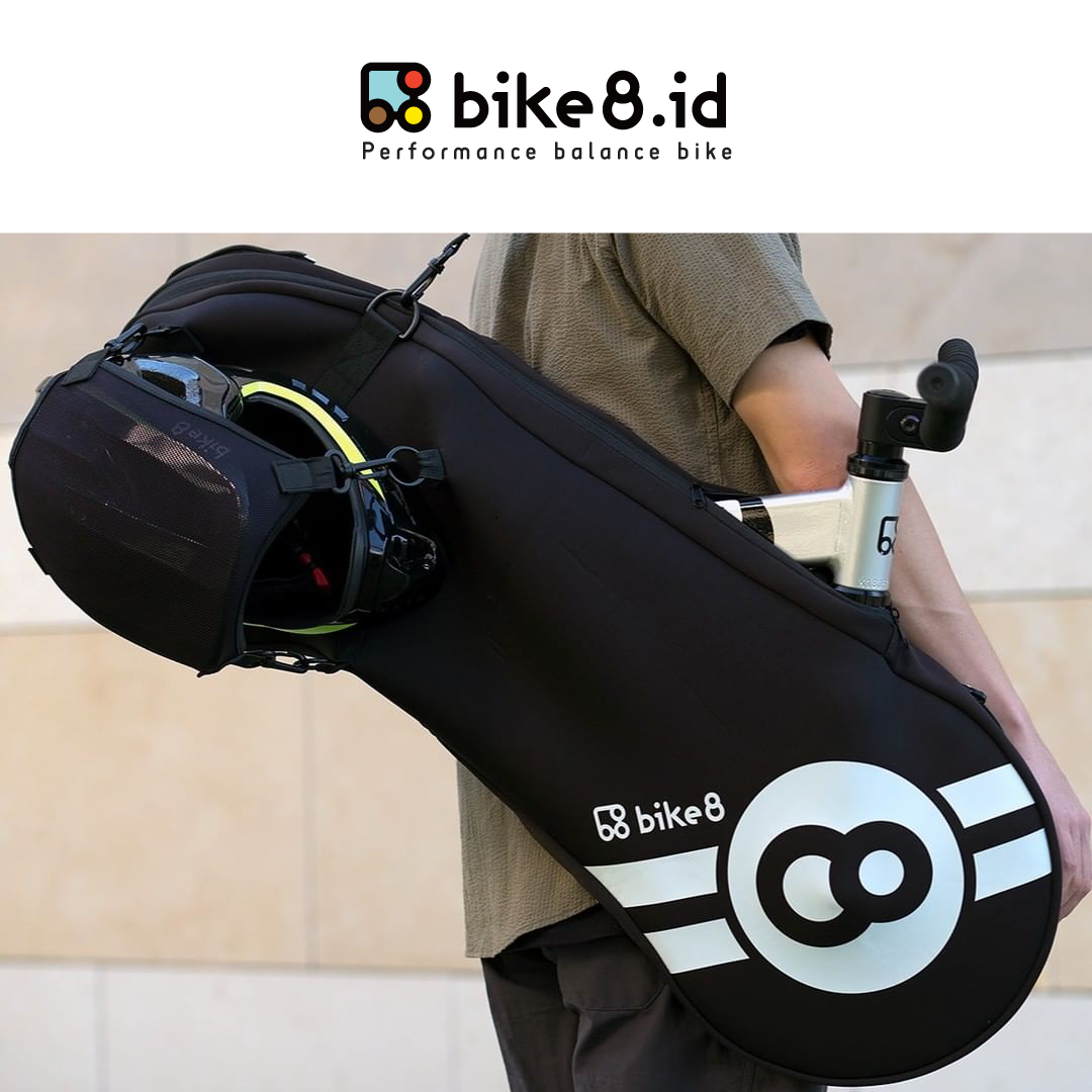 BIKE8 Balance Push Bike Carrier Cover Bag - Tas Sepeda - WHITE