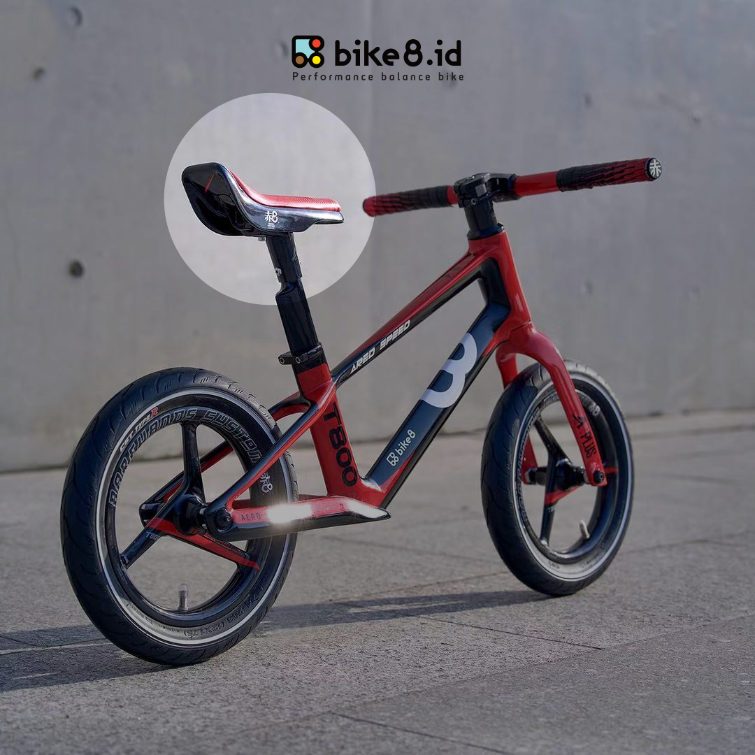 BIKE8 SCUD II Balance Bike Carbon Fiber Saddle - Sadel Sepeda Anak