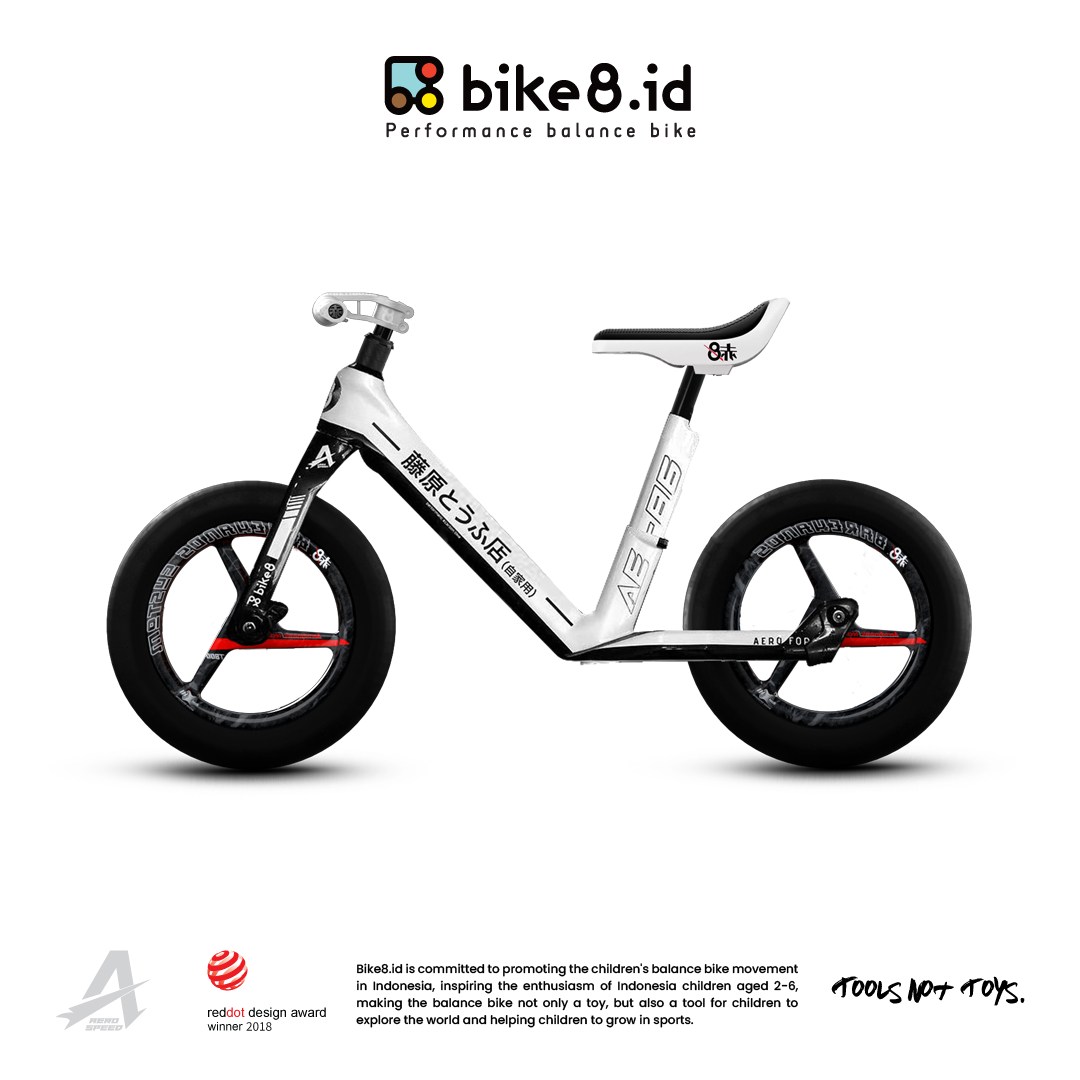BIKE8 Balance Bike CARBON FIBER Full Bike Series - Sepeda Anak
