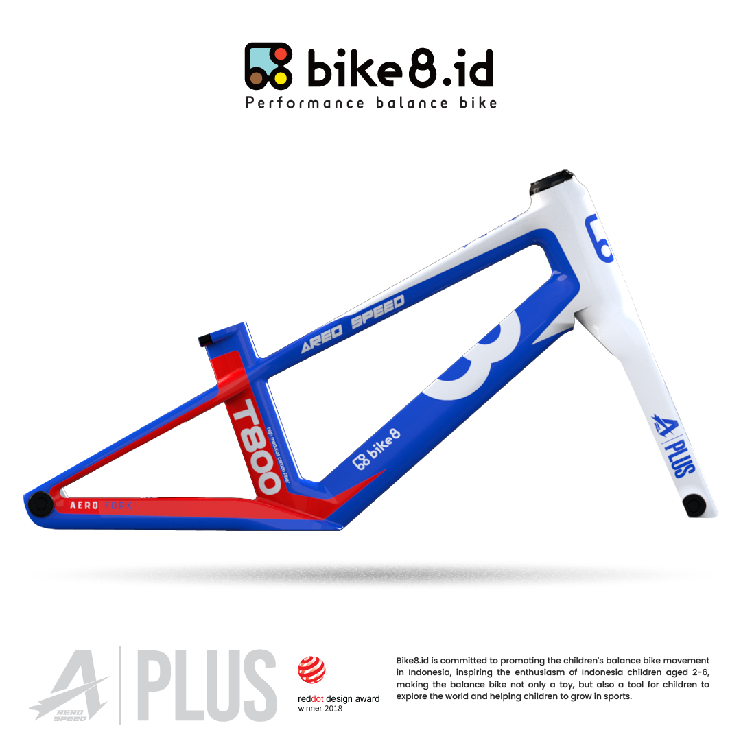 FRAME BIKE8 A PLUS CARBON FIBER Balance Bike - Sepeda Anak