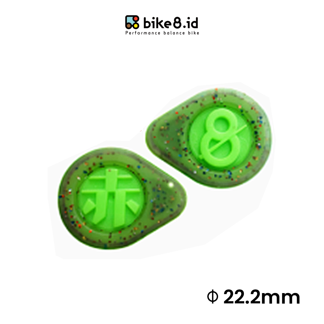 BIKE8 Push Bike Silica Gel Handlebar Plugs 22.2mm - Tutup Stang Sepeda