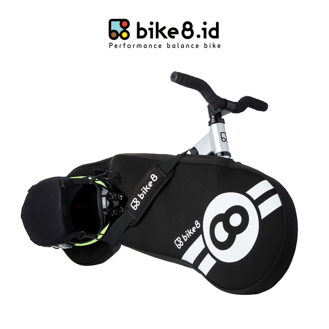 BIKE8 Balance Push Bike Carrier Cover Bag - Tas Sepeda - WHITE