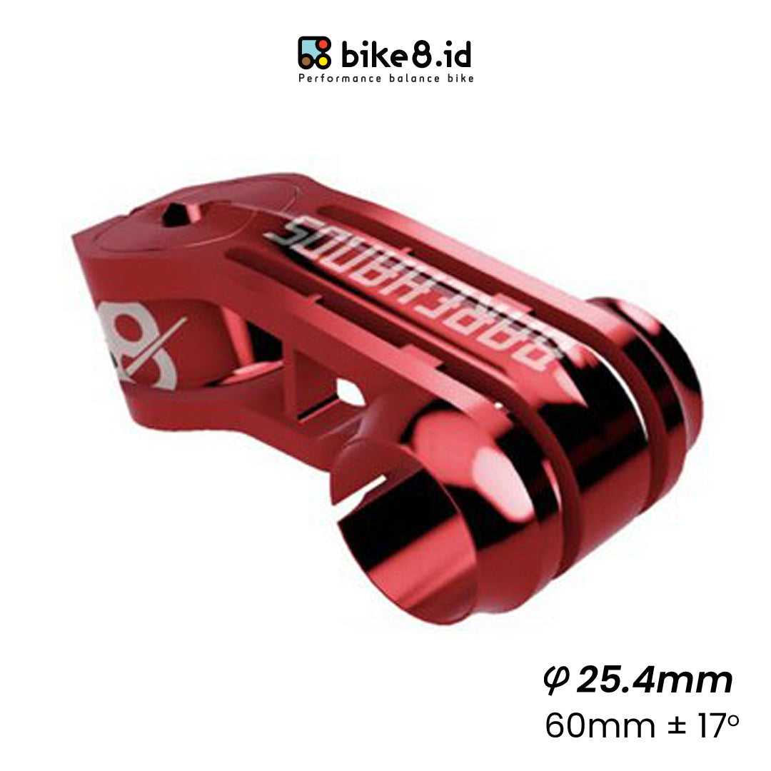 BIKE8 60mm Push Balance Bike Stem Racing 17° 25.4 mm - Sepeda Anak