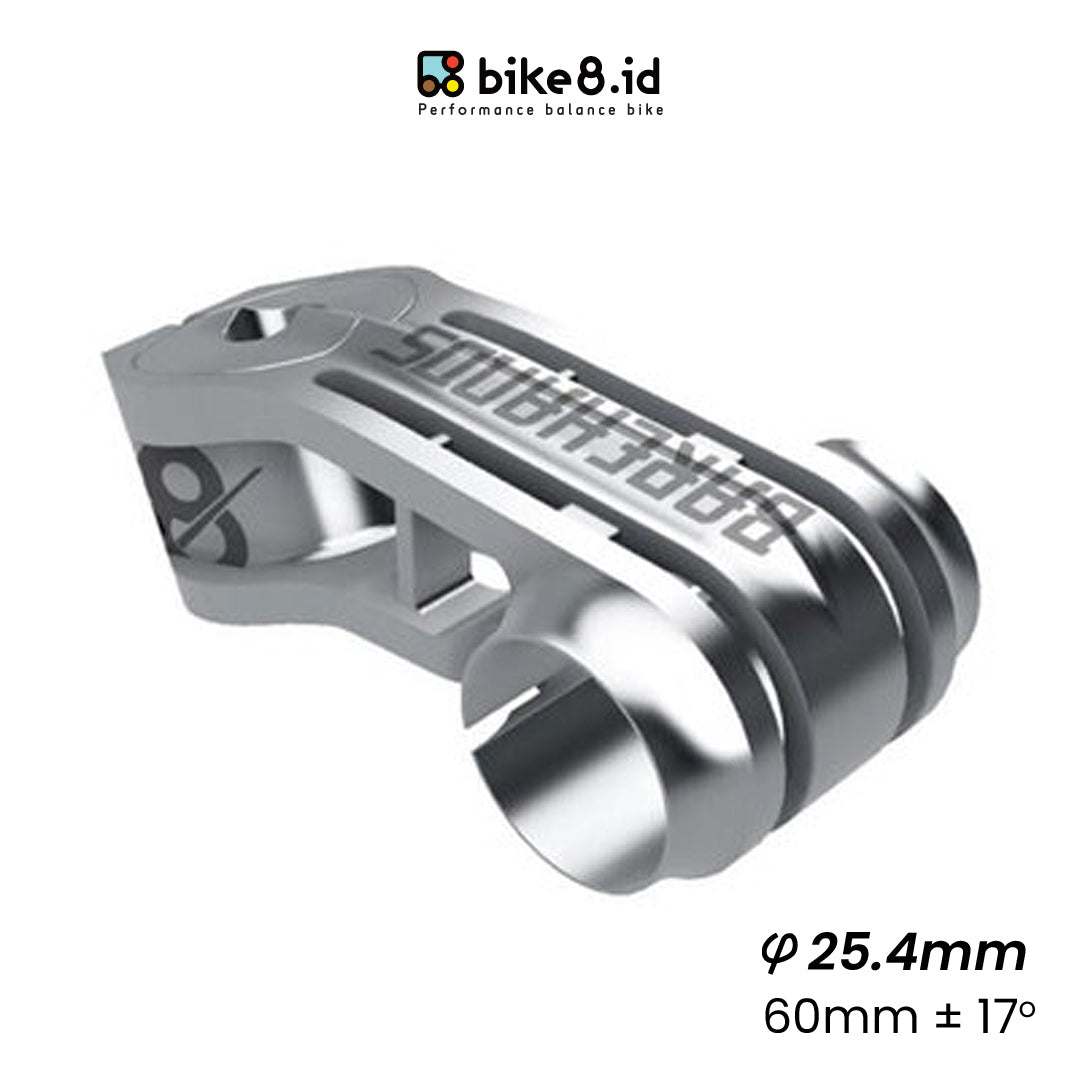 BIKE8 60mm Push Balance Bike Stem Racing 17° 25.4 mm - Sepeda Anak