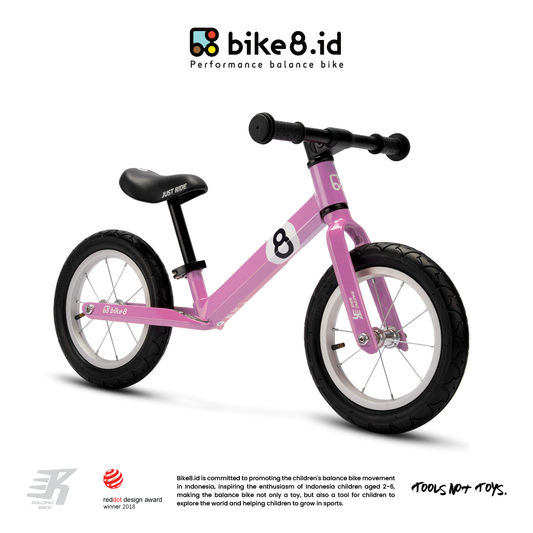 BIKE8 Children Racing Balance Bike / Push Bike - Sepeda Anak - Pink
