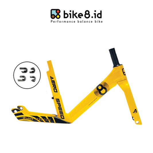 FRAME BIKE8 CARBON FIBER Balance / Push Bike - Sepeda Anak - YELLOW