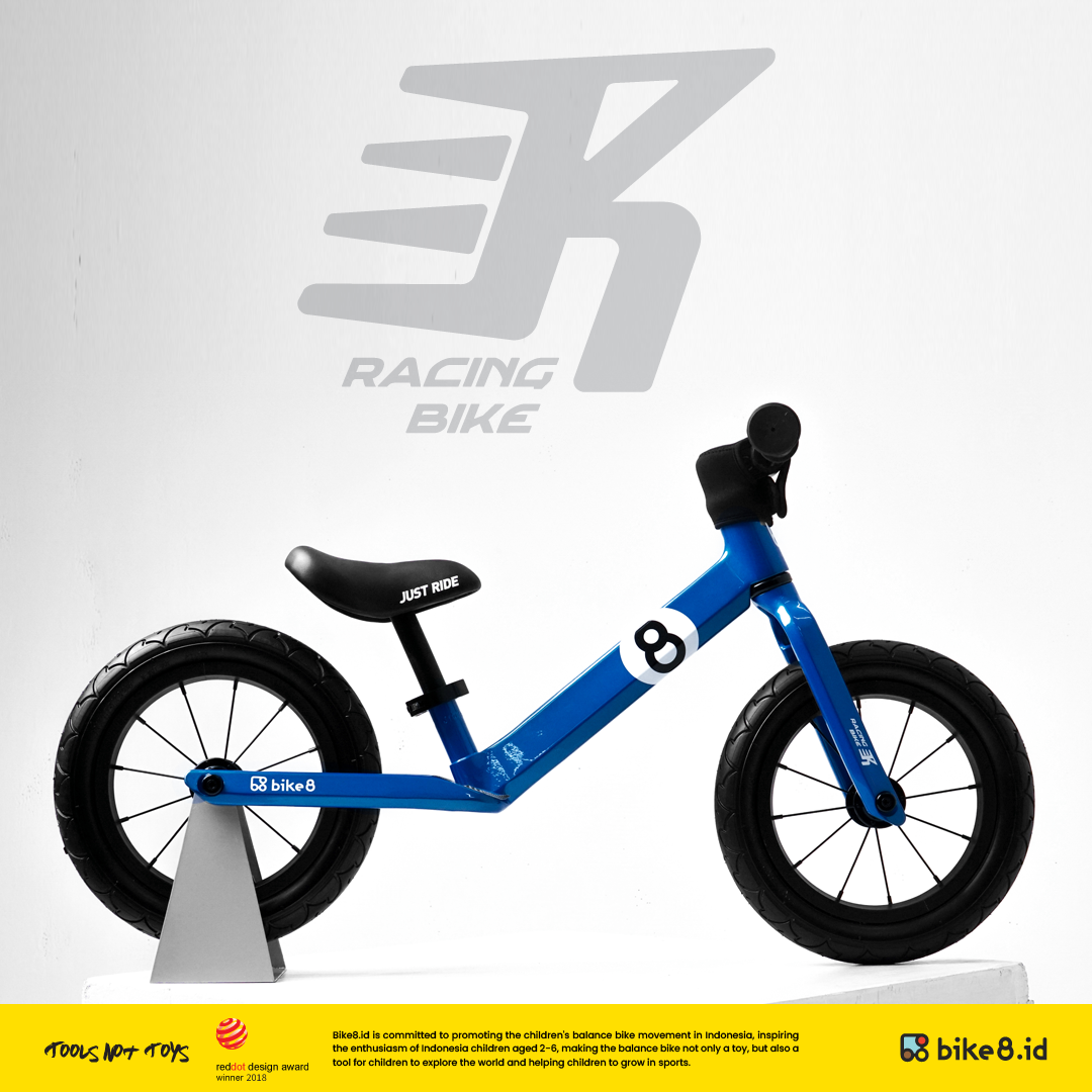 BIKE8 Children Racing Balance Bike / Push Bike - Sepeda Anak - Blue