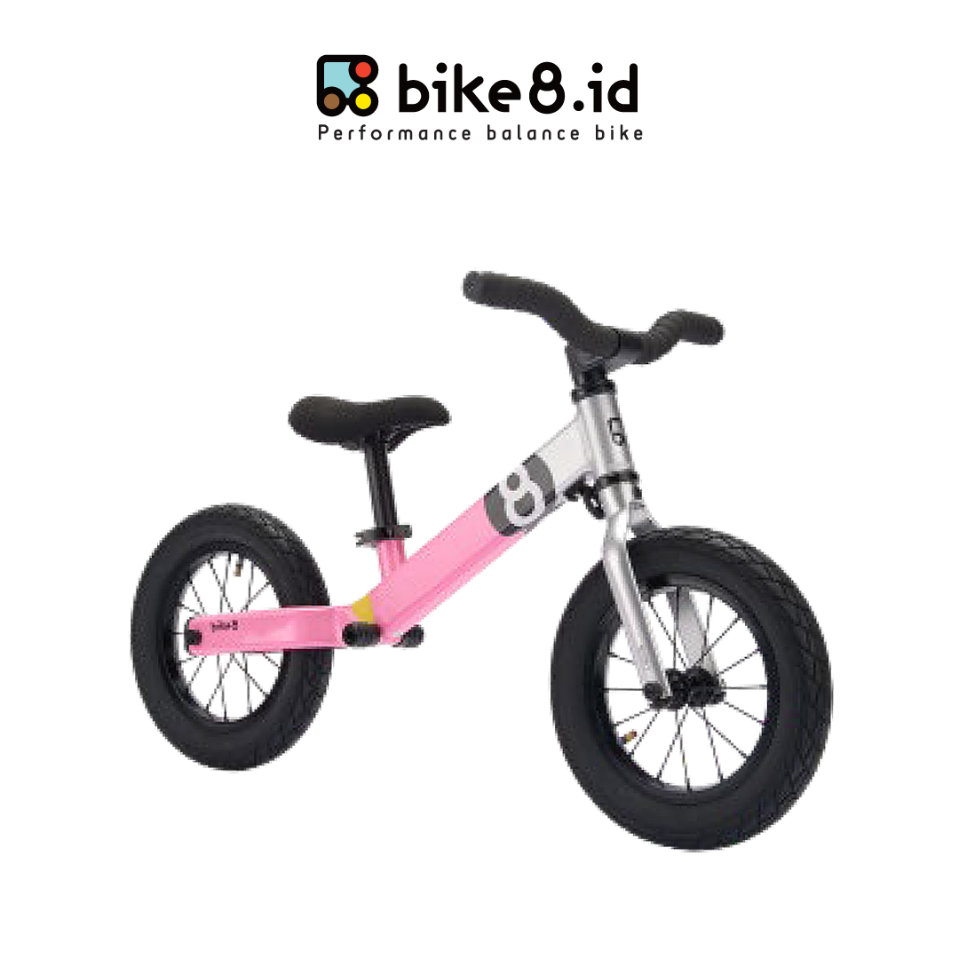 BIKE8 S-PRO Balance Bike Pushbike Sepeda Anak - SILVER PINK