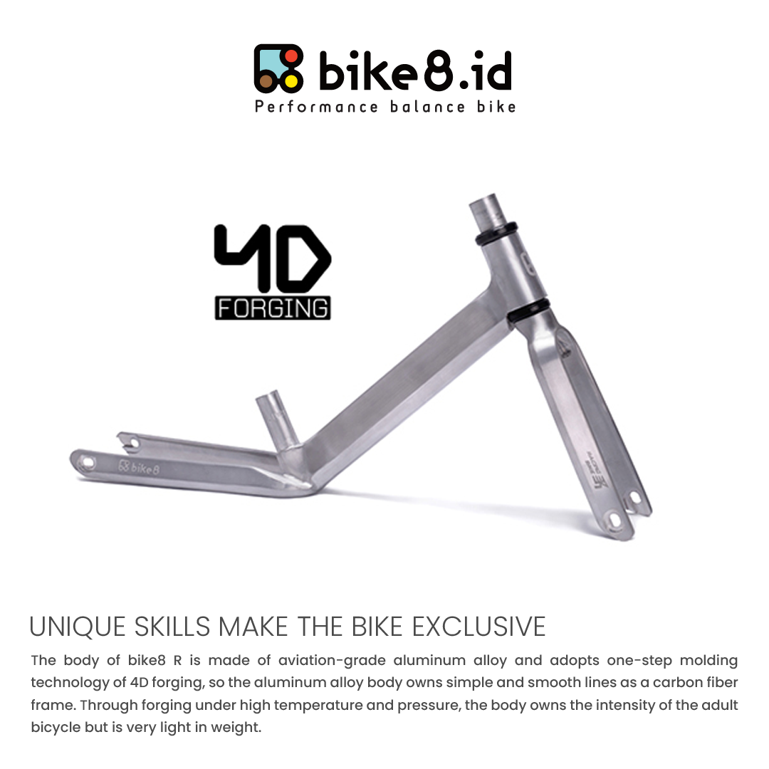 BIKE8 Racing Pro R PRO Balance Bike / Push Bike - Sepeda Anak - PINK
