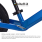 BIKE8 Racing Pro R PRO Balance Bike / Push Bike - Sepeda Anak - BLACK