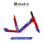 FRAME BIKE8 CARBON FIBER Balance / Push Bike - Sepeda Anak - BLUE RED
