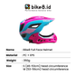 BIKE8 Kid Bike Full Face Helmet - Helm Sepeda Anak - PINK