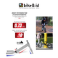 BIKE8 S-PRO Balance Bike Pushbike Sepeda Anak - BLACK BLUE