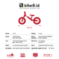 BIKE8 S-PRO Balance Bike Pushbike Sepeda Anak - BLACK BLUE