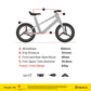 FRAME BIKE8 A PLUS CARBON FIBER Balance Bike - Sepeda Anak - YELLOW