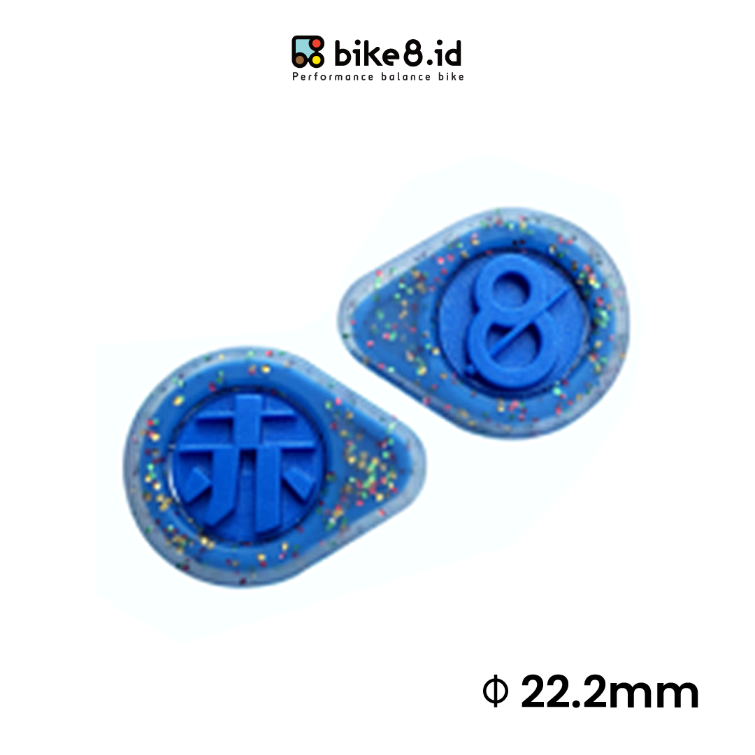 BIKE8 Push Bike Silica Gel Handlebar Plugs 22.2mm - Tutup Stang Sepeda