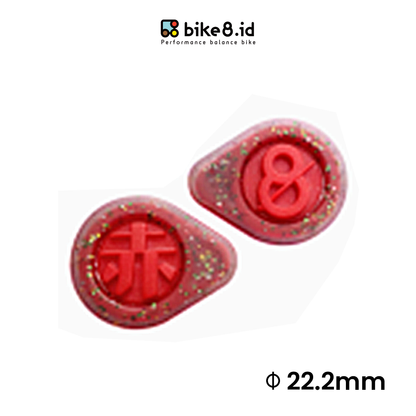 BIKE8 Push Bike Silica Gel Handlebar Plugs 22.2mm - Tutup Stang Sepeda